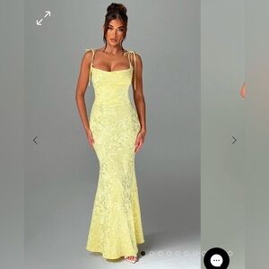BABYBOO WHITNEY MAXI DRESS - LEMON